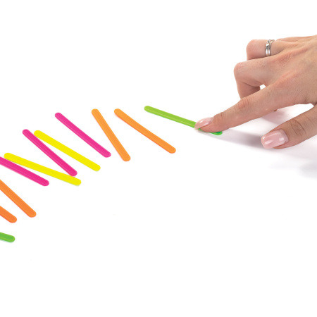 Счетные палочки ЮНЛАНДИЯ, 30 шт., ассорти, в пластиковом пенале, 106145 - Счетные палочки и счеты