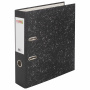 Папка-регистратор STAFF "EVERYDAY" с мраморным покрытием, 70 мм, без уголка, черный корешок, 224616 - Папки-регистраторы с арочным механизмом