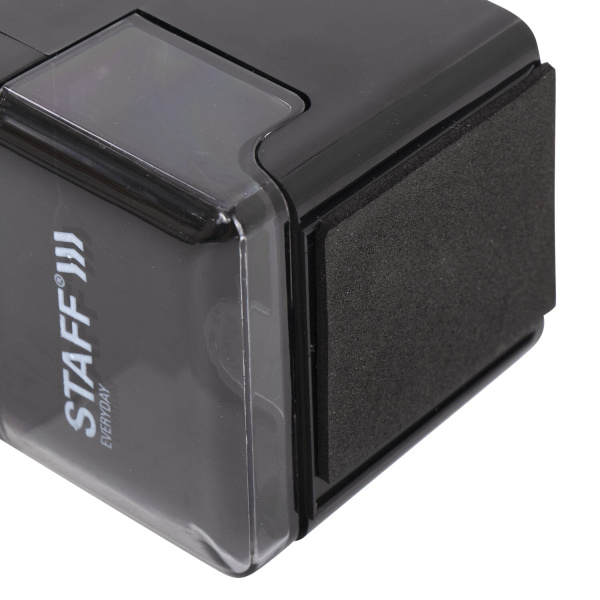 Точилка механическая STAFF "EVERYDAY" MS-796, корпус черный, 229796 - Точилки механические