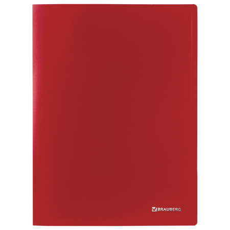 Папка на 2 кольцах BRAUBERG "Office", 25 мм, красная, до 170 листов, 0,5 мм, 227496 - Папки на кольцах