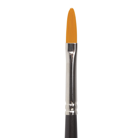 Кисть художественная проф. BRAUBERG ART CLASSIC, синтетика жесткая, овальная, № 6, длинная ручка, 200679 - Кисти художественные из синтетического волоса