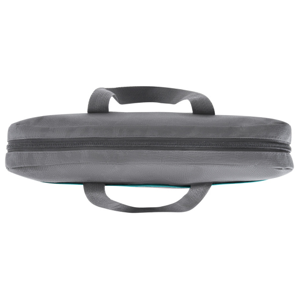 Сумка для документов STAFF "Manager" на молнии с карманом, полиэстер, серо-бирюзовая, 37х32х5 см, 270837 - Сумки для документов