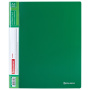 Папка на 4 кольцах, ширина 40 мм, BRAUBERG EXTRA, до 300 листов, ЗЕЛЕНАЯ, 0,8 мм, 270550 - Папки на кольцах