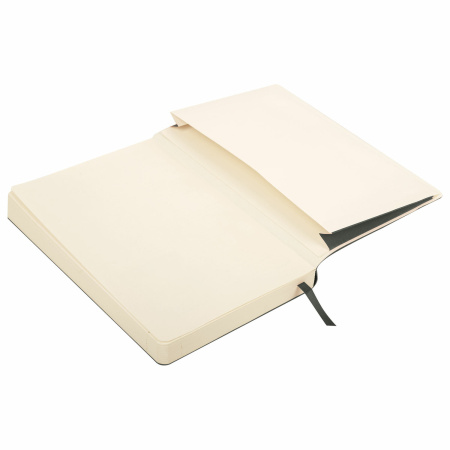 Ежедневник недатированный А5 138х213 мм BRAUBERG "Metropolis Ultra", под кожу, 160 л., черный, 113288 - Ежедневники с покрытием "под кожу и ткань"