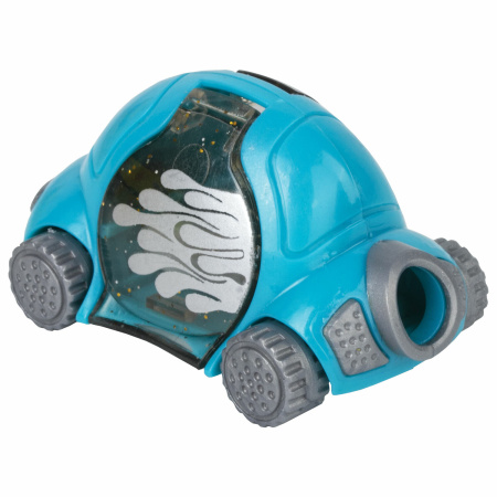 Точилка ЮНЛАНДИЯ "Машинка Юнландика", с контейнером, пластиковая, корпус ассорти, 228474 - Точилки ручные