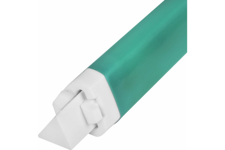 Ластик выдвижной + 2 сменных ластика BRAUBERG "TRIOS", 120х6,9х7,8 мм, бирюзовый корпус, 272693 - Ластики художественные