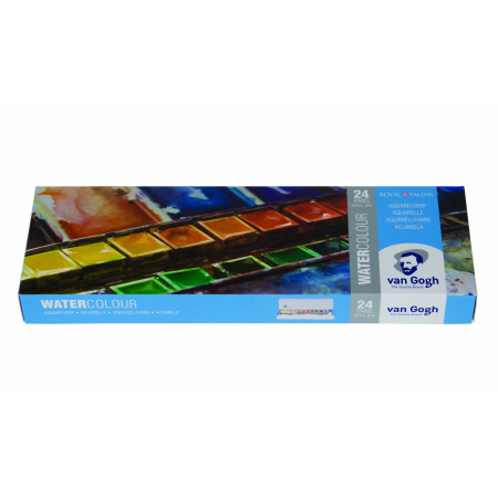 Набор акварели Talens "Van Gogh" 24 цв в металле - Акварель художественная в наборах