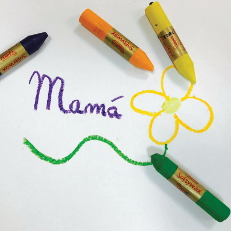 Восковые мелки JOVI (Испания), 10 цветов, диаметр 10 мм, мягкие, картонная коробка, 930/10 - Мелки