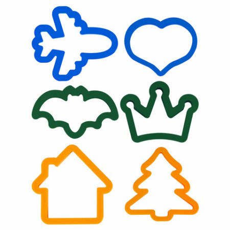 Пластилин-тесто для лепки BRAUBERG KIDS, 12 цветов., 600 г, 6 формочек, 1 скалка, ведерко, 106721 - Пластилин