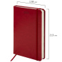 Ежедневник датированный 2024 А5 138x213 мм, BRAUBERG "Metropolis Special", под кожу, красный, 114961 - Ежедневники с покрытием "под кожу и ткань"