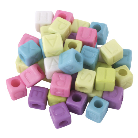 Бусины для творчества "Микс №1", 7-12 мм, 30 грамм, 6 цветов, пастель, ОСТРОВ СОКРОВИЩ, 661253 - Бусины для творчества