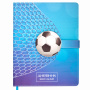 Дневник 1-4 класс 48 л., кожзам (твердая), застежка, ЮНЛАНДИЯ, "ФУТБОЛ", 105958 - Дневники для младших классов