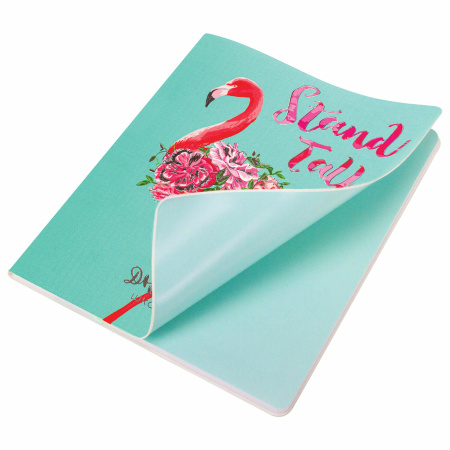 Дневник 1-4 класс 48 л., кожзам (гибкая), печать, фольга, ЮНЛАНДИЯ, "ФЛАМИНГО", 105932 - Дневники для младших классов