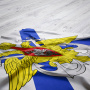 Флаг ВМФ России "Андреевский флаг с эмблемой" 90х135 см, полиэстер, STAFF, 550234 - Флаги и знамена