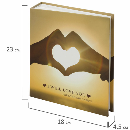 Фотоальбом BRAUBERG "Вместе навсегда" на 200 фото 10х15 см, твердая обложка, термосварка, 391155 - Фотоальбомы