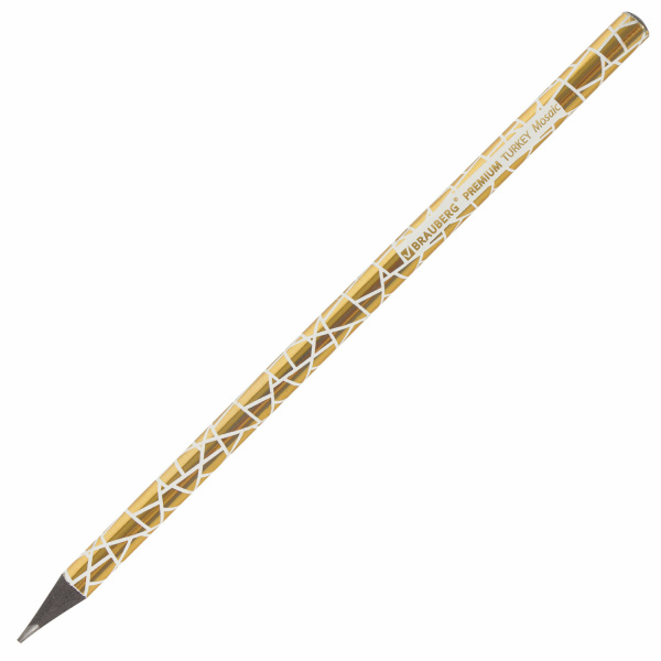 Карандаш чернографитный BRAUBERG "PREMIUM TURKEY", 1 шт., "Mosaic", НВ, ассорти, дисплей, 181569 - Карандаши чернографитные