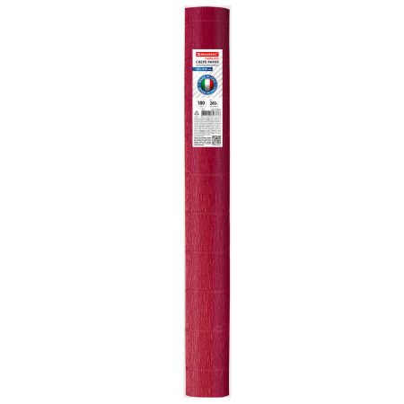 Бумага гофрированная/креповая (ИТАЛИЯ) 180 г/м2, 50х250 см, гранат (583), BRAUBERG FIORE, 112631 - Цветная бумага