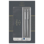 Набор PARKER "Jotter Stainless Steel CT": шариковая ручка синяя и механический карандаш, 2093256 - Подарочные ручки в наборах