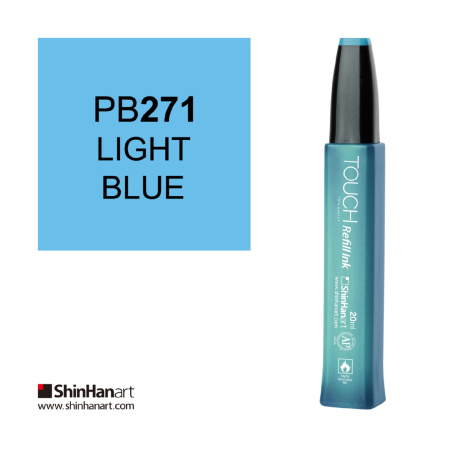 Чернила спиртовые ShinHan TOUCH для маркеров 20мл PB271 Синий светлый