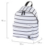 Рюкзак BRAUBERG, универсальный, сити-формат, белый в полоску, 20 литров, 41х32х14 см, 228846 - Рюкзаки городские для старшеклассников и студентов
