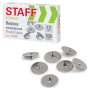 Кнопки канцелярские STAFF "EVERYDAY", 12 мм х 100 шт., РОССИЯ, в картонной коробке, 220009 - Кнопки канцелярские