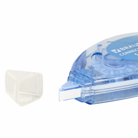 Корректирующая лента BRAUBERG PASTEL, 5 мм x 12 м, механизм перемотки, ВЫГОДНАЯ УПАКОВКА 3 штуки в блистере, 271252 - Корректирующие ленты