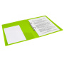 Папка на 2 кольцах BRAUBERG "Neon", 25 мм, внутренний карман, неоновая, зеленая, до 170 листов, 0,7 мм, 227456 - Папки на кольцах