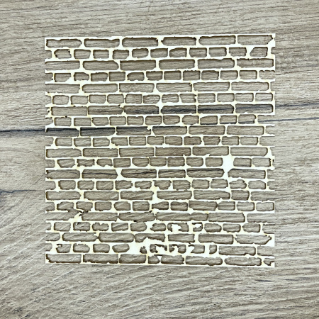 Фоновый чипборд "Кирпичная кладка" 15*15 см, толщина 1,5 мм