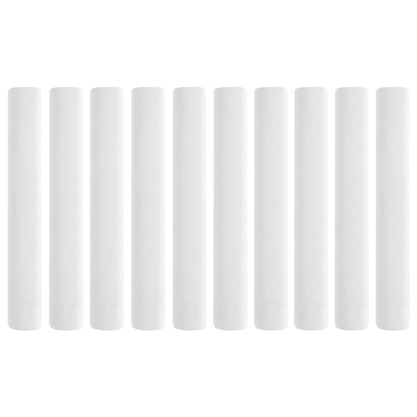 Мел белый BRAUBERG "АКАДЕМИЯ" (АЛГЕМ), КОМПЛЕКТ 10 штук, круглый, мягкий, 271147 - Мелки