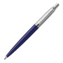Ручка шариковая PARKER "Jotter Plastic CT", корпус синий, детали из нержавеющей стали, синяя, R0033170 - Ручки шариковые подарочные