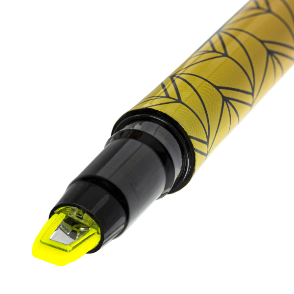 Текстовыделитель с прозрачным наконечником BRAUBERG "Clear", ЖЕЛТЫЙ, линия 1-5 мм, 152424 - Текстовыделители