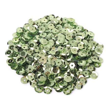 Пайетки для творчества "Классика", оттенки зеленого, 6 мм, 30 грамм, ОСТРОВ СОКРОВИЩ, 661273 - Пайетки для творчества