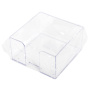 Подставка для бумажного блока пластиковая, 90х90х50 мм, прозрачная, ПЛ61 - Подставки канцелярские без наполнения
