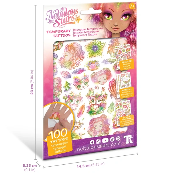 Серия Petulia: Набор для творчества - временные татуировки для девочки (3 листа) - Татуировки