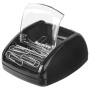Скрепочница магнитная BRAUBERG с 30 скрепками, роликовый механизм подачи, черная, 225188 - Диспенсеры для скрепок