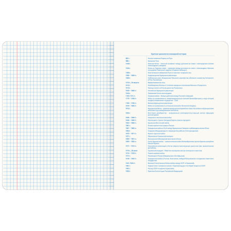 Тетрадь предметная со справочным материалом ORIGINAL 48 л., TWIN лак, ИСТОРИЯ, клетка, BRAUBERG, 404304 - Тетради предметные