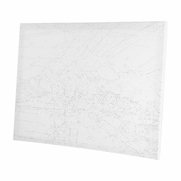 Картина по номерам 40х50 см, ОСТРОВ СОКРОВИЩ "Туманный пейзаж", на подрамнике, акрил, кисти, 663335 - Картины по номерам