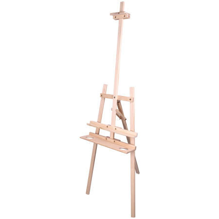 Мольберт напольный из сосны Лира с полкой, 170х55х70 см, высота холста до 107 см, BRAUBERG ART CLASSIC, 192261 - Мольберты