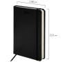 Ежедневник датированный 2024 А5 138x213 мм, BRAUBERG "Metropolis Special", под кожу, черный, 114963 - Ежедневники с покрытием "под кожу и ткань"