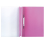 Скоросшиватель пластиковый с перфорацией BRAUBERG, А4, 140/180 мкм, розовый, 226588 - Папки-скоросшиватели мягкие