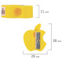 Точилка ПИФАГОР "Яблоко", пластиковая, корпус ассорти, 228433 - Точилки ручные