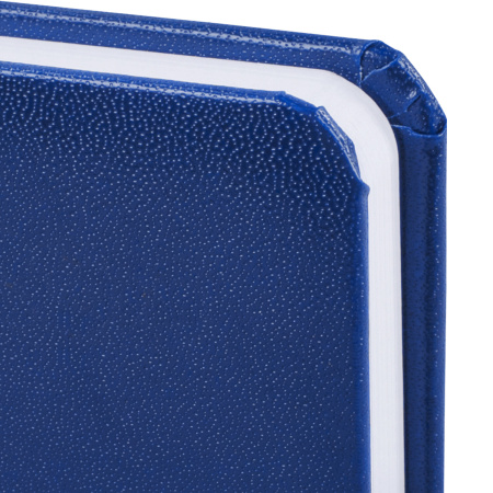 Ежедневник недатированный МАЛЫЙ ФОРМАТ А6 (100x150 мм) BRAUBERG "Select", балакрон, 160 л., синий, 111686 - Ежедневники с покрытием "под кожу и ткань"