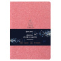 Тетрадь 48 л. в клетку обложка кожзам с блестками, сшивка, A5 (147х210мм), РОЗОВЫЙ, BRAUBERG SPARKLE, 403852 - Тетради 40-48 листов