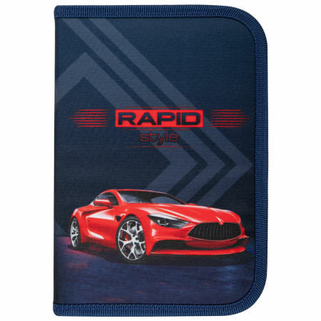 Пенал BRAUBERG, 1 отделение, полиэстер, 21х14 см, "Rapid style", 270711 - Пеналы каркасные