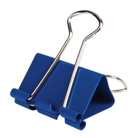 Зажимы для бумаг ОФИСМАГ, КОМПЛЕКТ 12 шт., 51 мм, на 230 листов, цветные, картонная коробка, 226768 - Зажимы для бумаг