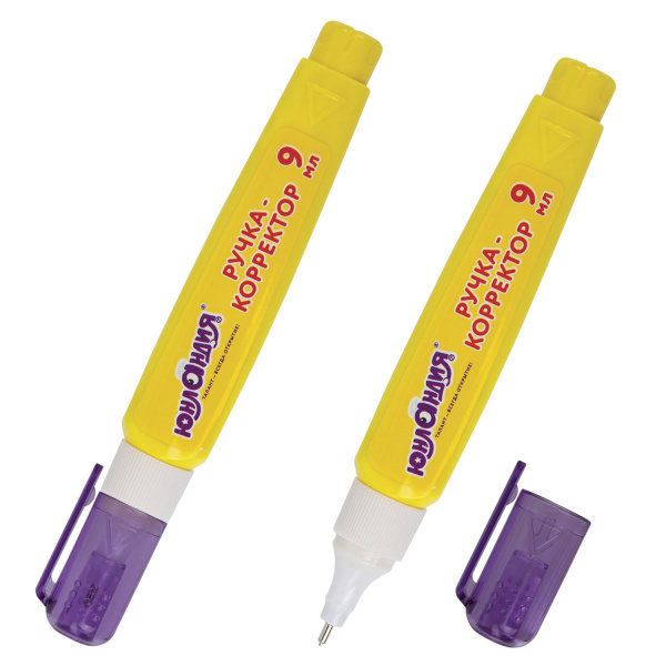 Ручка-корректор ЮНЛАНДИЯ, 9 мл, металлический наконечник, 228432 - Корректирующие ручки