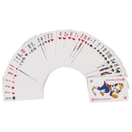 Карты игральные, 54 карты, с пластиковым покрытием, 454216 - Карты игральные