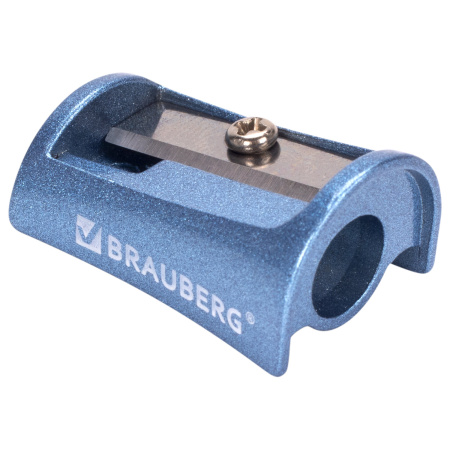 Точилка BRAUBERG "Arc", цинковая, корпус ассорти, 228455 - Точилки ручные