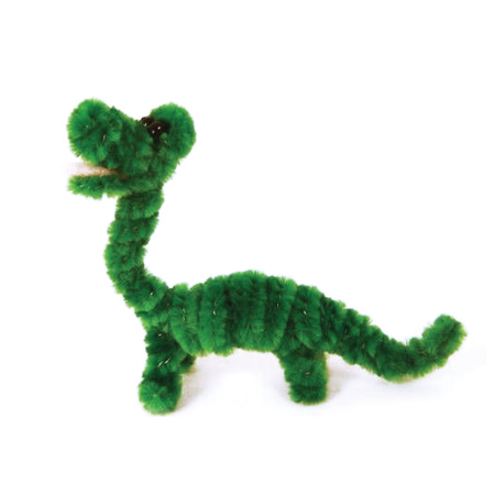 Проволока синельная для творчества "Пушистая", зеленая, 30 шт., 0,6х30 см, ОСТРОВ СОКРОВИЩ, 661535 - Проволока синельная (пушистая)