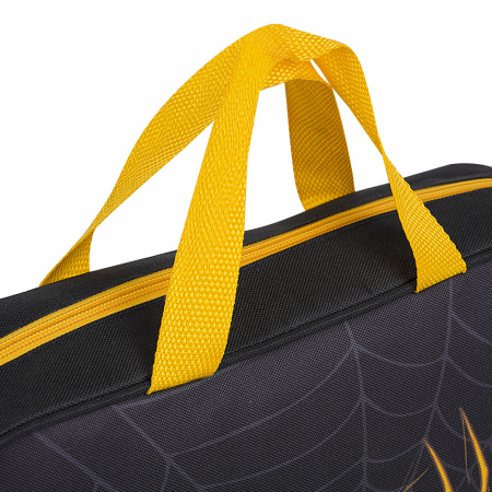 Папка на молнии с ручками BRAUBERG А4, 1 отделение, полиэстер, 80 мм, "Venomous spider", 271485 - Папки-сумки с ручками